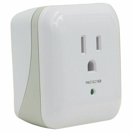 Prime 1-Outlet Wall Tap with 900-Joule Surge Protection and End of Service Alarm PB802105